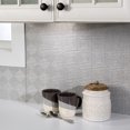 thumbnail image 2 of Fasade Miniquattro Decorative Vinyl Backsplash Panel Sample 6x6 Inch Cashmere, 2 of 5