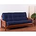 thumbnail image 3 of Blazing Needles 10-inch Full Size Vitality Solid Futon Mattress-Navy Blue, 3 of 4