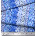 thumbnail image 2 of Soimoi Polyester Crepe Fabric Leaves & Floral Patchwork Print Fabric by The Yard 52 Inch Wide, 2 of 3