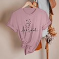 thumbnail image 4 of TSADFHJI T-Shirt en Coton pour Femmes Femmes Printemps Été Chats Imprimé Manches Courtes Col Rond T-Shirt Haut TTG, 4 of 5