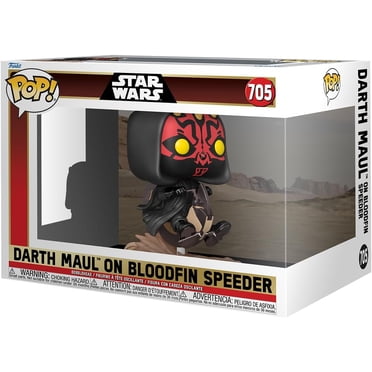 Pop Star Wars Figurine Articulée de 3,75 Pouces de Luxe - Darth Maul sur Bloodfin Speeder No 705