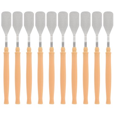 12Pcs Plastic Handle Painting Spatula Wall Painting Scraper Art Painting Mixing Tools