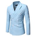 thumbnail image 1 of Mens Jacket Winter Mens Autumn And Winter Fashion Personality Solid Color Casual Suit Jacket, 1 of 4