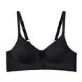 thumbnail image 4 of VEKDONE Woman's Solid Color Thin Style Ventilate Large Size Bra Without Steel Rim Black 36/80, 4 of 6