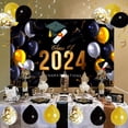 thumbnail image 2 of Qocolhg Graduation Decorations Class of 2024 Graduation Decorations Congratulations Graduation Banner Graduation Banner Graduation Decorations Graduation Photo Backgrounds Graduation Party Supplies, 2 of 8