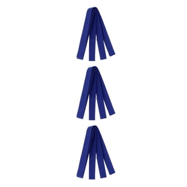 kurtrusly Double Wrap Taekwondo Belt Premium Martial Arts Karate Belt Blue 280x3.85 cm 3Set