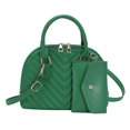 thumbnail image 2 of Pisexur Ladies Fashion Color Leather Versatile Handbag Double Zipper Messenger Bag on Clearance, 2 of 5