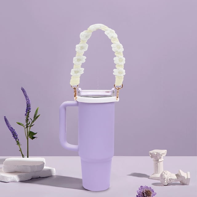 Vaidha Flower Water Cup Hanging Rope Ring Adjustable Portable Kettle Cup With Pendant