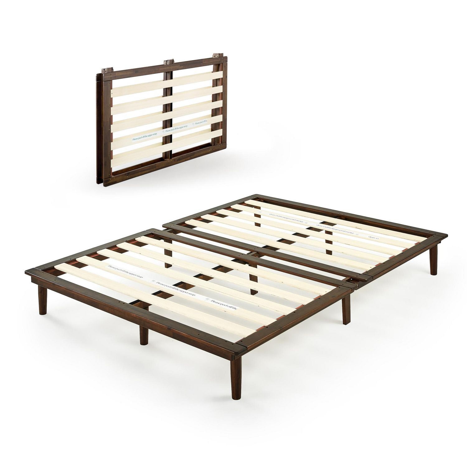 Cadre de lit plateforme en bois d’acacia Zinus Bobbie 10 po