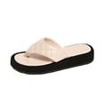 thumbnail image 1 of Summer Flip Flops Cloud Slippers Slides for Women Cute Beach Flip Flops House Slipper Sandals Non-Slip Flip Flops Slippers, 1 of 9