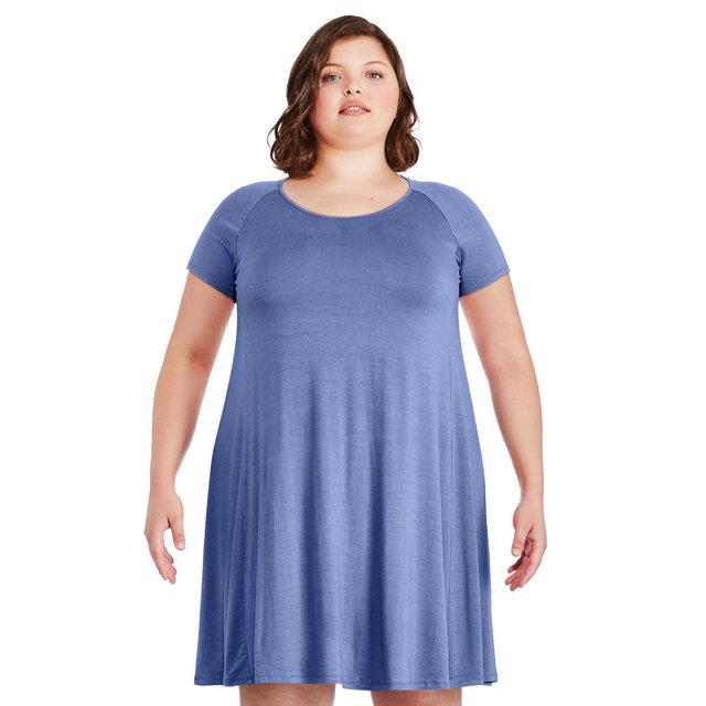 Robe virevoltante à coupe drapée George Plus pour femmes