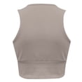 thumbnail image 5 of AherBiu Workout Tops for Women Ribbed Bralette Cropped Tank Top Stretchy Deep V Neck Yoga Cami, 5 of 5
