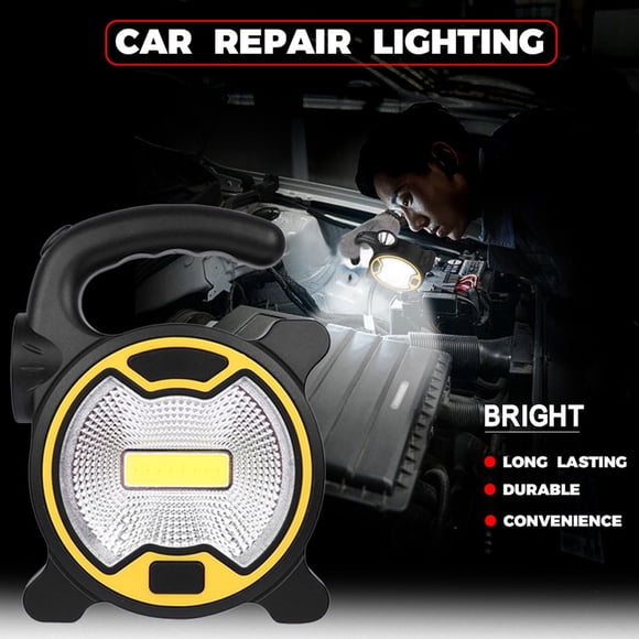 Bright COB LED Camping Lantern, Portable Battery Powered Work Light for Hiking, Outdoor Emergency, Tent, Fishing, Energy Saving Lamp