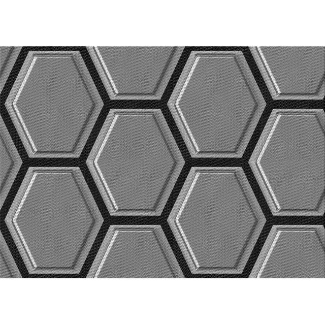 Ahgly Company Machine Washable Indoor Rectangle Transitional Gray Wolf Gray Area Rugs, 2' x 5'