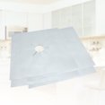 thumbnail image 3 of 8pcs Universal Heavy Duty Oven Liners Gas Hob Protector Sheets (27x27cm, Silver), 3 of 8
