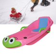 thumbnail image 2 of Almencla Heavy Duty Snow Sled Grass Sliding Sledge Snowboard Skiing Board Outdoor Frog Pink, 2 of 8