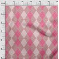 thumbnail image 3 of oneOone Cotton Silk Light Pink Fabric Check Craft Projects Decor Fabric Printed By The Yard 42 Inch Wide, 3 of 5
