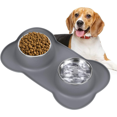 thumbnail image 1 of OYISIYI Pet Bowls Stainless Steel (L Grey), 1 of 4