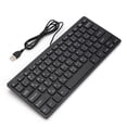 thumbnail image 1 of Mini Keyboard Arabic, Keyboard USB Interface Silent Business Wired Keyboard for Desktop Computer Ultra Thin 78 Keys, 1 of 7