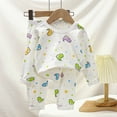 thumbnail image 2 of WEAIXIMIUNG Christmas Solid Color Children's Hoodie Set With Thick Fall And Winter Homewear Pajamas 100-110cm, 2 of 5