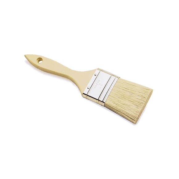 Redtree Industries Paint Brush 14052 Chip Bristle; 3 Inch Brush; 3/8 Inch Thickness; Single Thick Density Brush; White China Bristle; Sanded/Pointed Wood Handle; Single; Disposable