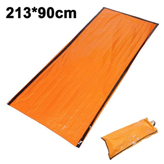 Sacs de Couchage d'Urgence pour Adultes, Équipement de Survie Portable en Mylar Imperméable Léger pour Camping Randonnée Activités Extérieures