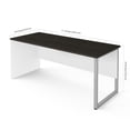 thumbnail image 2 of Bestar Pro-Concept Plus 71W Table Desk with Rectangular Metal Leg in white & deep grey, 2 of 2