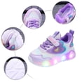 thumbnail image 5 of Ketyyh-chn99 Baby Breathable Rubber Sole Sneakers for Toddler Boys Girls LED Light Up Shoes For Girls Toddler Walking Shoes Girls Kids Children Baby Casual Shoes for 4-4.5 Years,Purple, 5 of 5