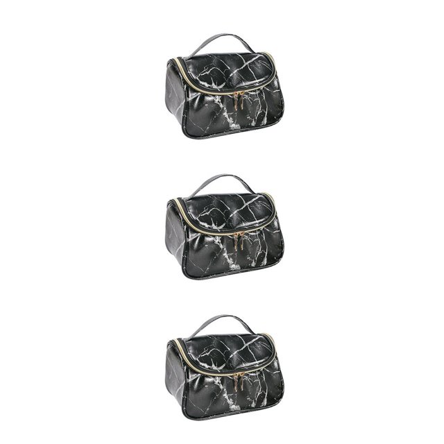 maskred Sac Cosmétique Commode Rangement Polyvalent Sac à Main Sac de Transport Contenant Conteneur de Retenue Maquillage de Voyage Organisateur Type 4 3Set
