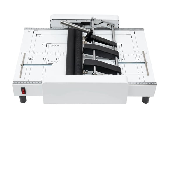 A3 Booklet Maker, Paper Folding Machine, 60W Binding & Folding Machine With Visible Panel 5.83*8.27in-11.69*16.54in ,Easy to Use