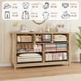 thumbnail image 2 of GloryStar Commode à 7 Tiroirs pour Chambre, Commode à Tiroirs de 54 Pouces de Large avec Rangement Autoportante, Coffre de Rangement en Bois pour Garde-Robe pour Salon, Chambre, Entrée, 2 of 7