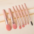 thumbnail image 3 of TopLLC Makeup Brushes 8pcs Mini Makeup Brush Set Foundation Powder Concealers Eye Shadows Blush Cosmetic Brushes With Storage Bag Small Size Portable For Home Office Travel Outdoor Makeup Brush, 3 of 7