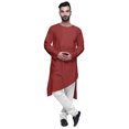 thumbnail image 1 of Atasi KurtaForMen Coupe Unie à Manches Longues pour Hommes en Coton à Col Rond, 1 of 5