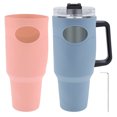 thumbnail image 2 of Grusce 2Pcs Silicone Boot Full Body Silicone Protector Boot Protective Water Bottle Boot Foldable Silicone Boot Cover Reusable Silicone Boot Sleeve for Quencher Tumbler 40 oz Water Bottle, 2 of 8