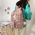 thumbnail image 2 of TFixol Trendy Japanese Harajuku Style Backpack for Girls - Cute Cow Print Design, Perfect for High School, College, and Elementary Students, Blue + Cow Pattern, 2 of 5