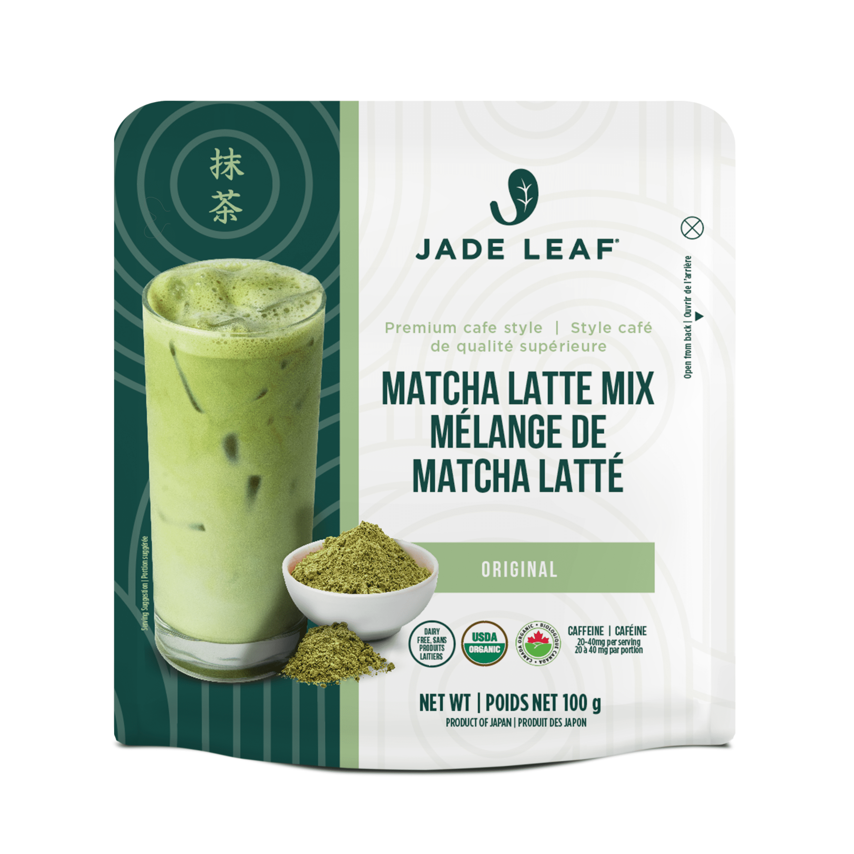 Jade Leaf Original Matcha Latte Organic Mix 100g - Walmart.ca