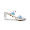 thumbnail image 3 of BLISSFUL STEP Sandales à Talon Bloc à Brides Transparentes et Colorées pour Femmes, 3 of 7