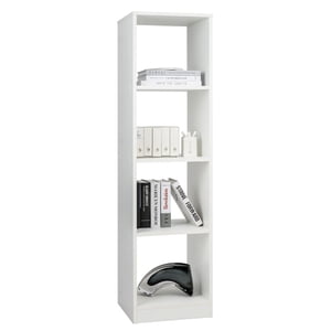 Gymax 5-Tier Organisateur d'affichage de la bibliothèque du coin de bibliothèque w/ 4 Cubes