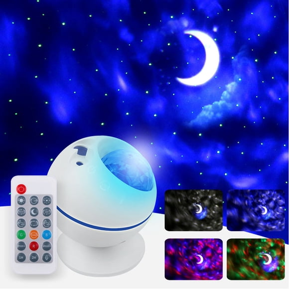 Starry Sky Projection Lamp + Romantic LED Mood Projector + Ocean and Stars Sky Projector for Bedrooms, Living Rooms, and Christmas Gifts + Colorful, Soothing Light for Relaxation, $BS$3