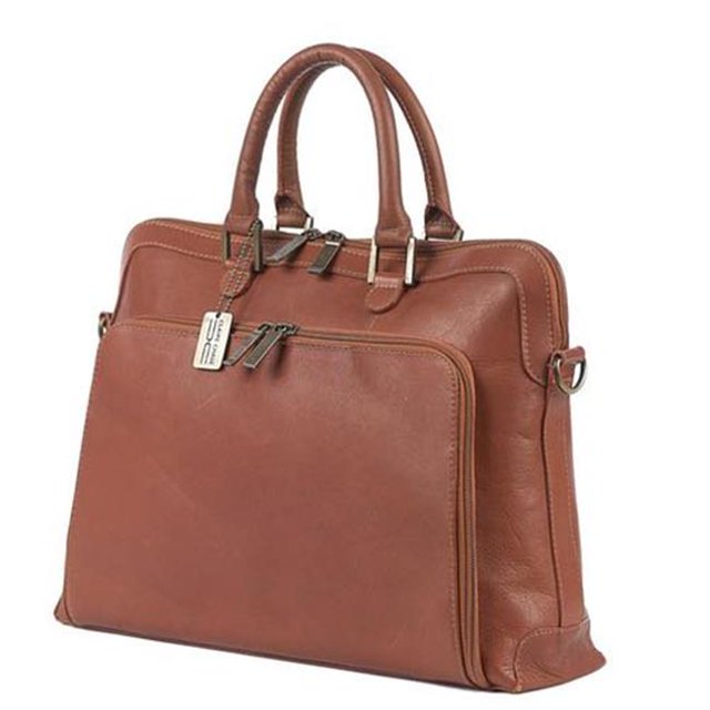 Claire Chase 600004991948 Charlotte Briefcases, Rustic Brown