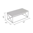 thumbnail image 4 of Safdie & Co. Table De Salon 44L Bois Brun Récupéré Métal Noir, 4 of 9