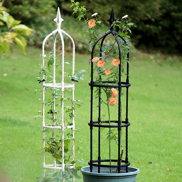 HLONK Spliced 8mm Steel Greenery Climbing Frame Plant Support Bracket 20cm