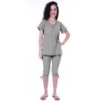 thumbnail image 1 of Moomaya Ensemble de Nuit pour Femmes Capri Coton 2 Pcs Chemises de Nuit, 1 of 6