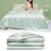 AKEGAMN Clearance! Comforter Queen Size Blankets For Hot Sleepers And Night Blue Summer Comforter For Queen Size Bed Breathable Soft Lightweight Smooth MULTI-FUNCTIONAL USE: This comforter not can b