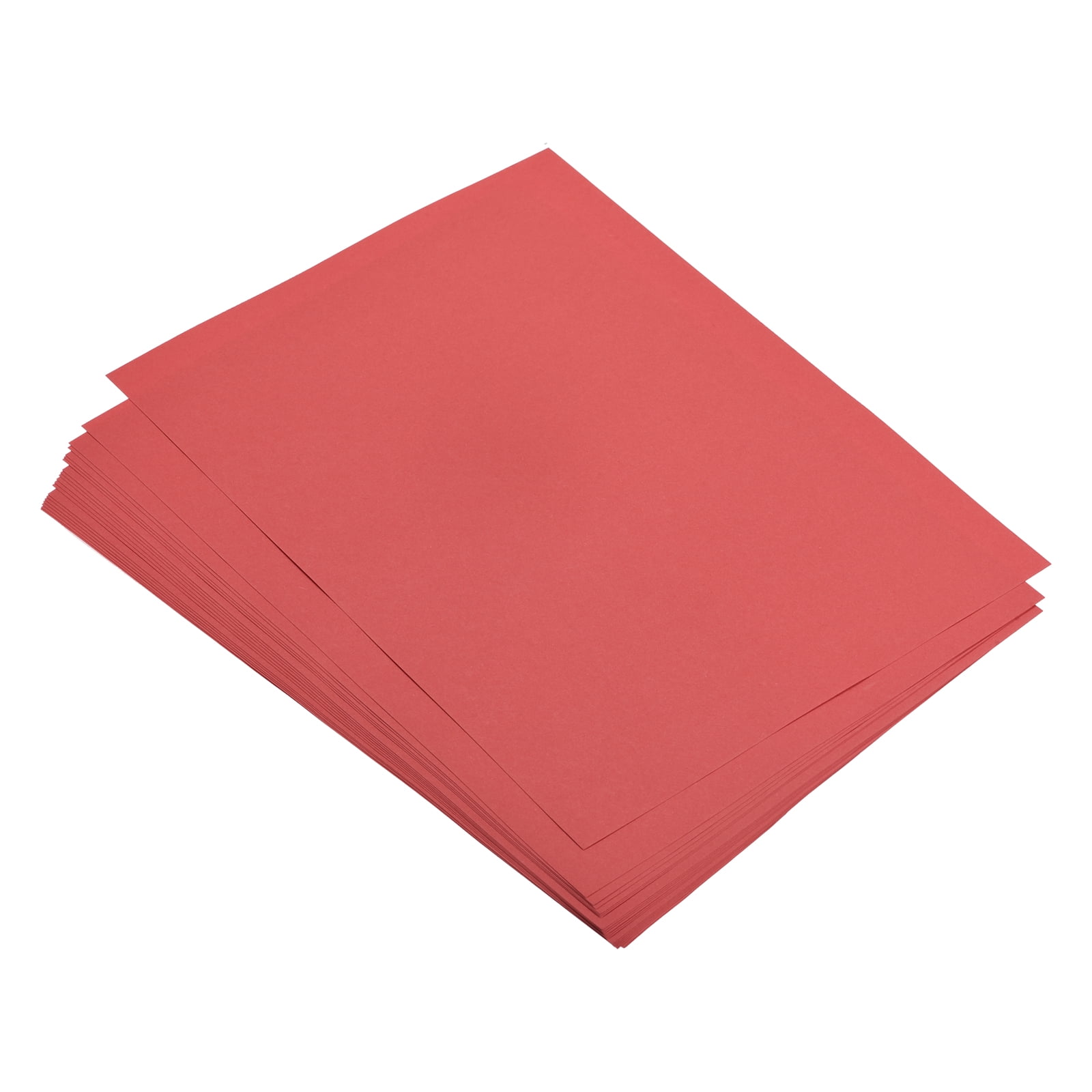 Uxcell 50 Sheets Colored Copy Paper for Office Printing Invitation Forms Art Projects Bright Red 8.27 x 5.83 inch