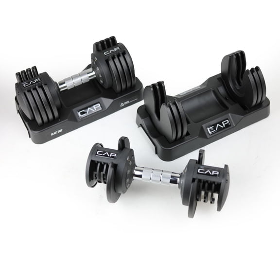 CAP Barbell Adjustabell Dumbbell,25 lb (Single) / 50 lb (Pair)