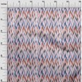 thumbnail image 2 of oneOone Silk Tabby Fabric Chevron Ikat Print Fabric By Yard 42 Inch Wide, 2 of 4