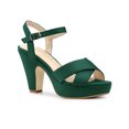 thumbnail image 1 of BLISSFUL STEP Sandales Slingback à Plateforme à Talon Épais à Bride pour Femmes, 1 of 7