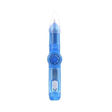 Maoww ABS Spinning Gyroscope Ball-Point Pen Portable Reusable LED Luminous Hand Held Pressure Relief Fingertip Toy Random Color