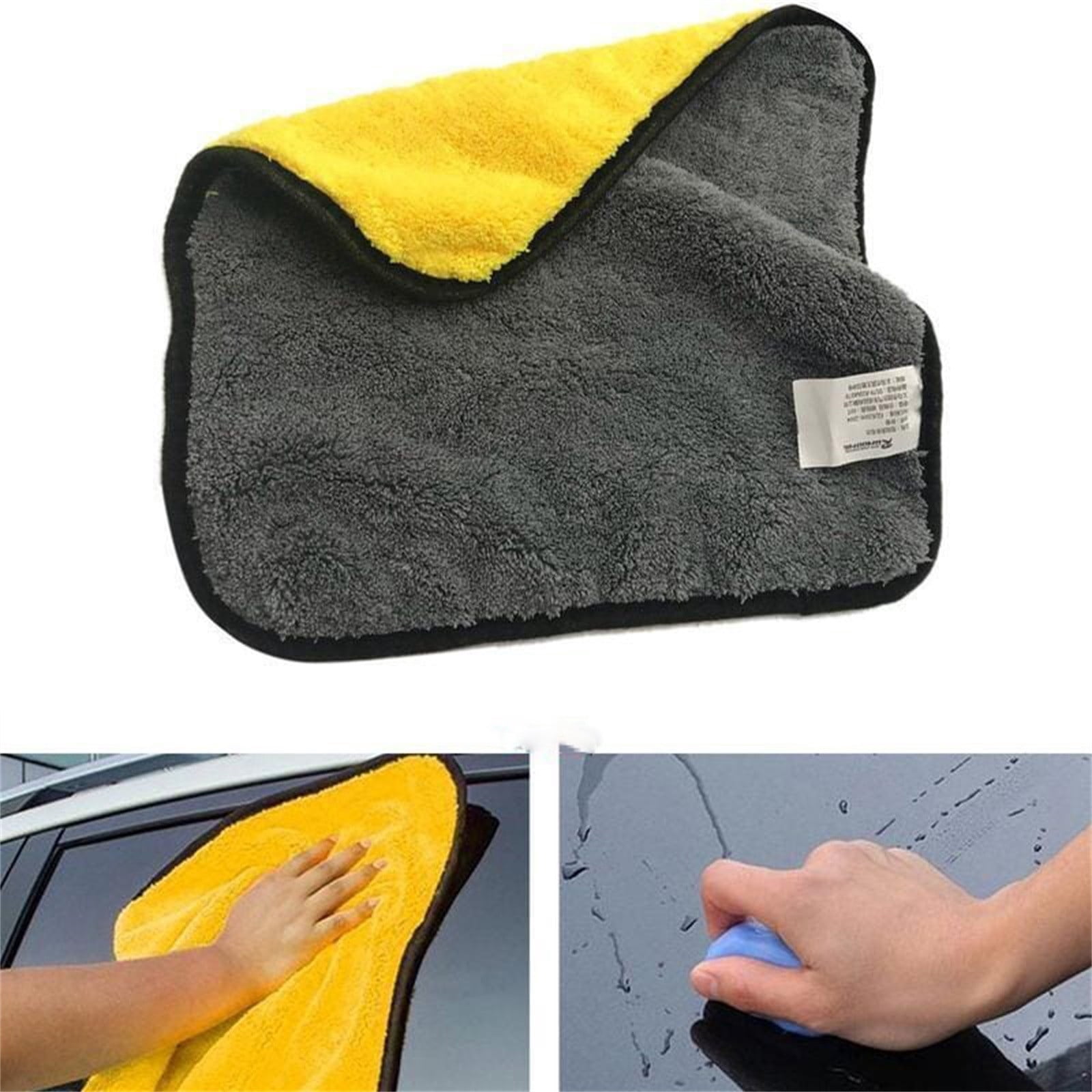 Microfiber Detailing Towel for Car Drying and Wiping | Lint-Free Absorbent Cloth for Polishing Waxing Cleaning | Non-Abrasive Soft Pile for Auto Paint Interior Glass and Home Surfaces